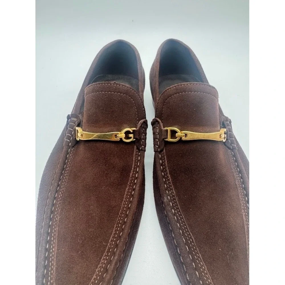 Dolce & Gabanna Mens Brown Suede Horsebit Loafers CA1372 1972 Made in Italy 7
